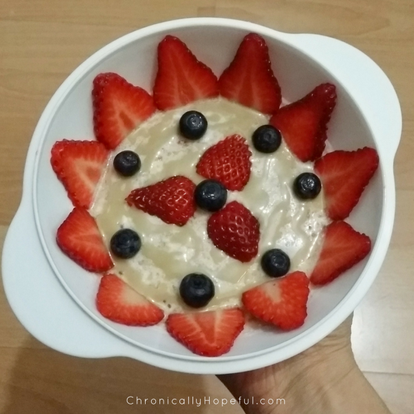 Seed Pudding with Berries