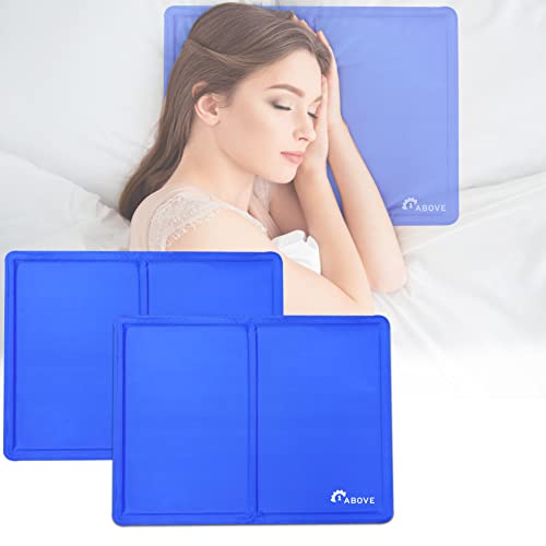 1ABOVE 2 Pack Cooling Gel Pillow | Multipurpose Gel Pads | Reusable Cooling Gel Pads | Dissipates Heat | Perfect Solution for Humid Summer Nights, Hot Flushes Also Improving Quality of Sleep