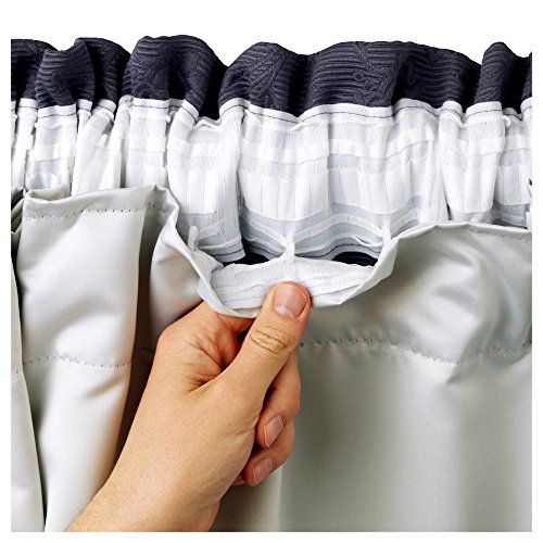 Hachette BLACKOUT THERMAL CURTAIN LININGS 3 PASS INSULATED *INCLUDES CURTAIN HOOKS* (46' x 52')