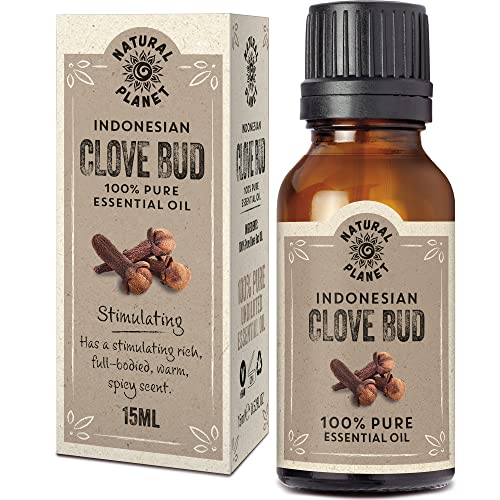 Natural Planet Clove Bud Essential Oil 15ML Natural 100% Pure & Undiluted Therapeutic Grade Cruelty Free
