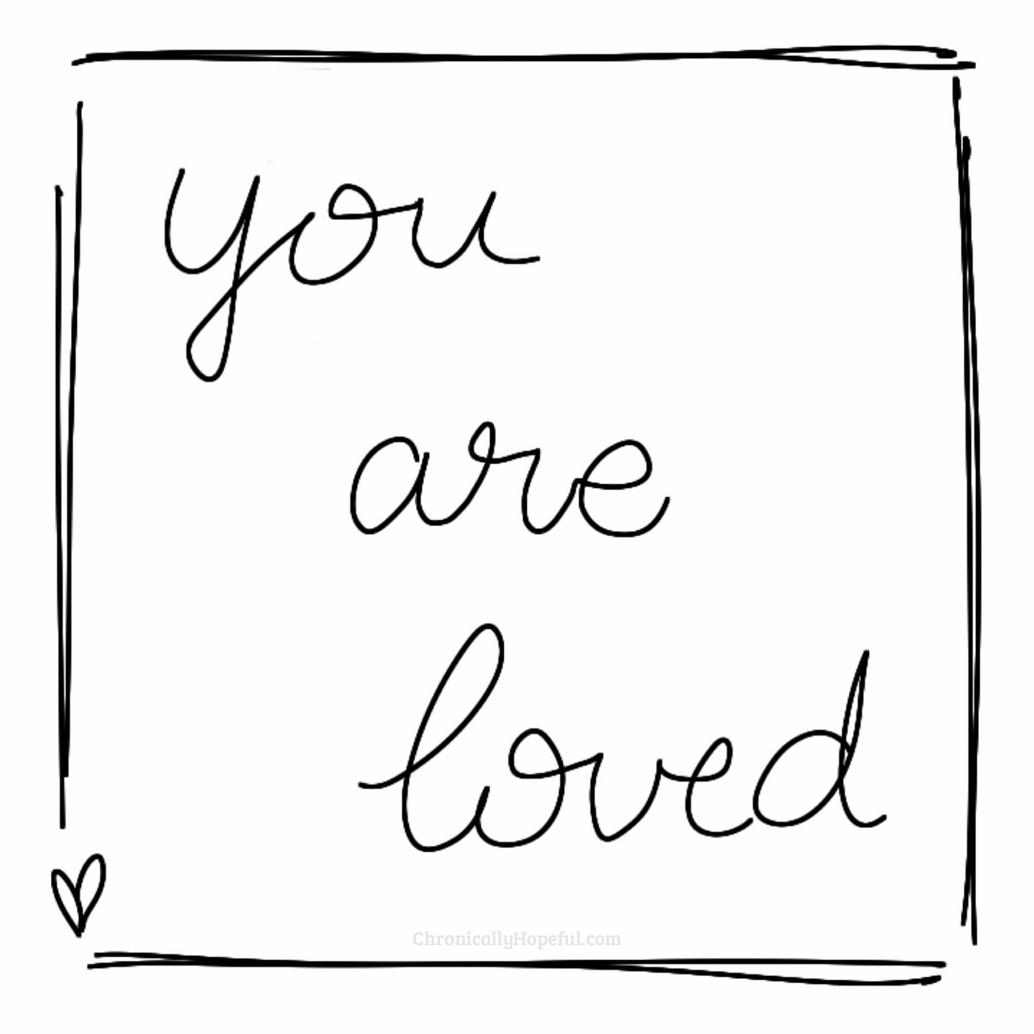 You are loved doodle
