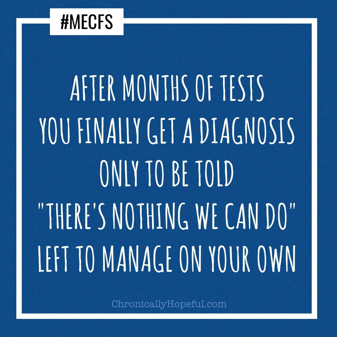 After months of tests, ME/CFS diagnosis