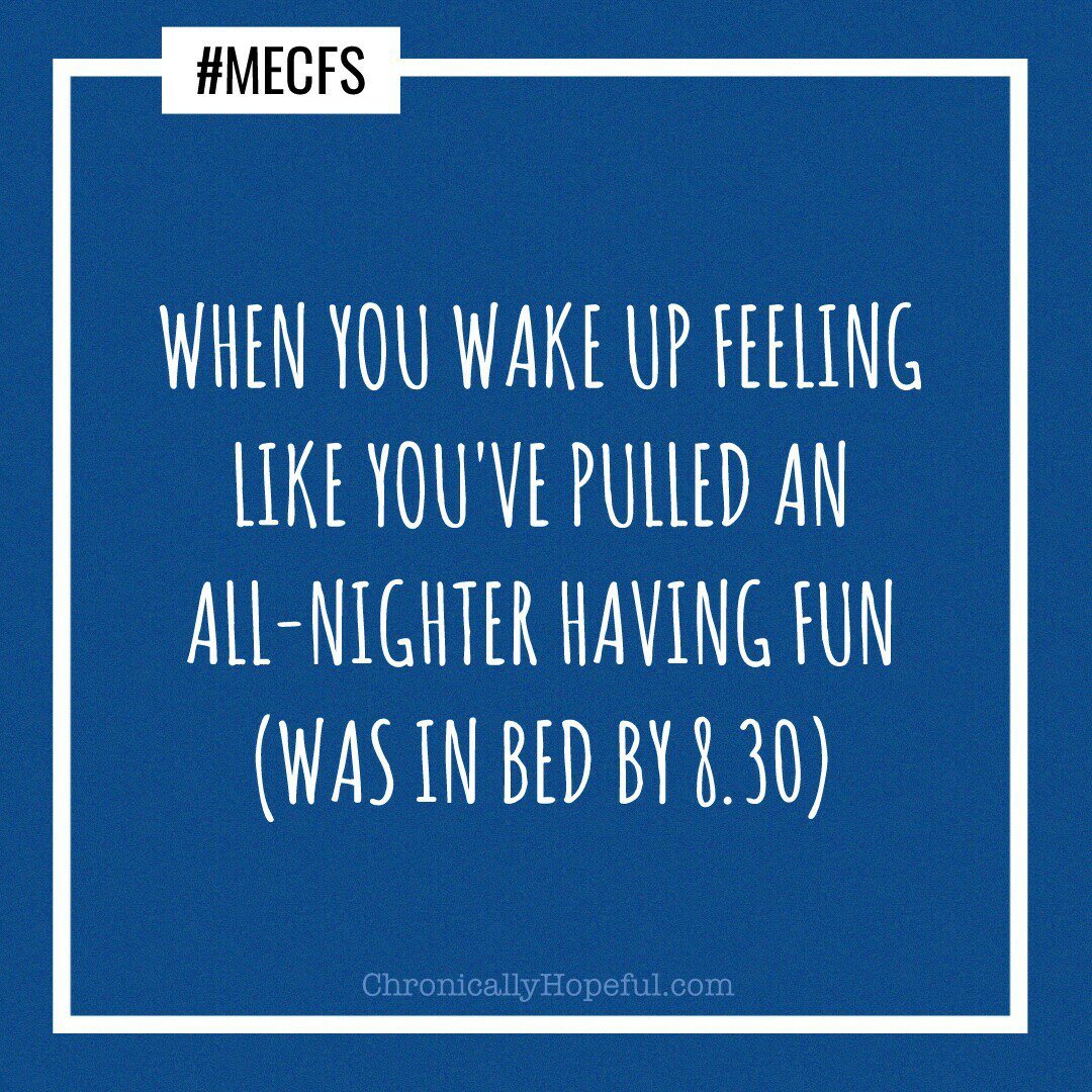 ME/CFS wake up like an all-nighter
