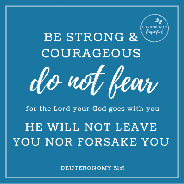 Deu 31v6 Be strong and courageous VERSE