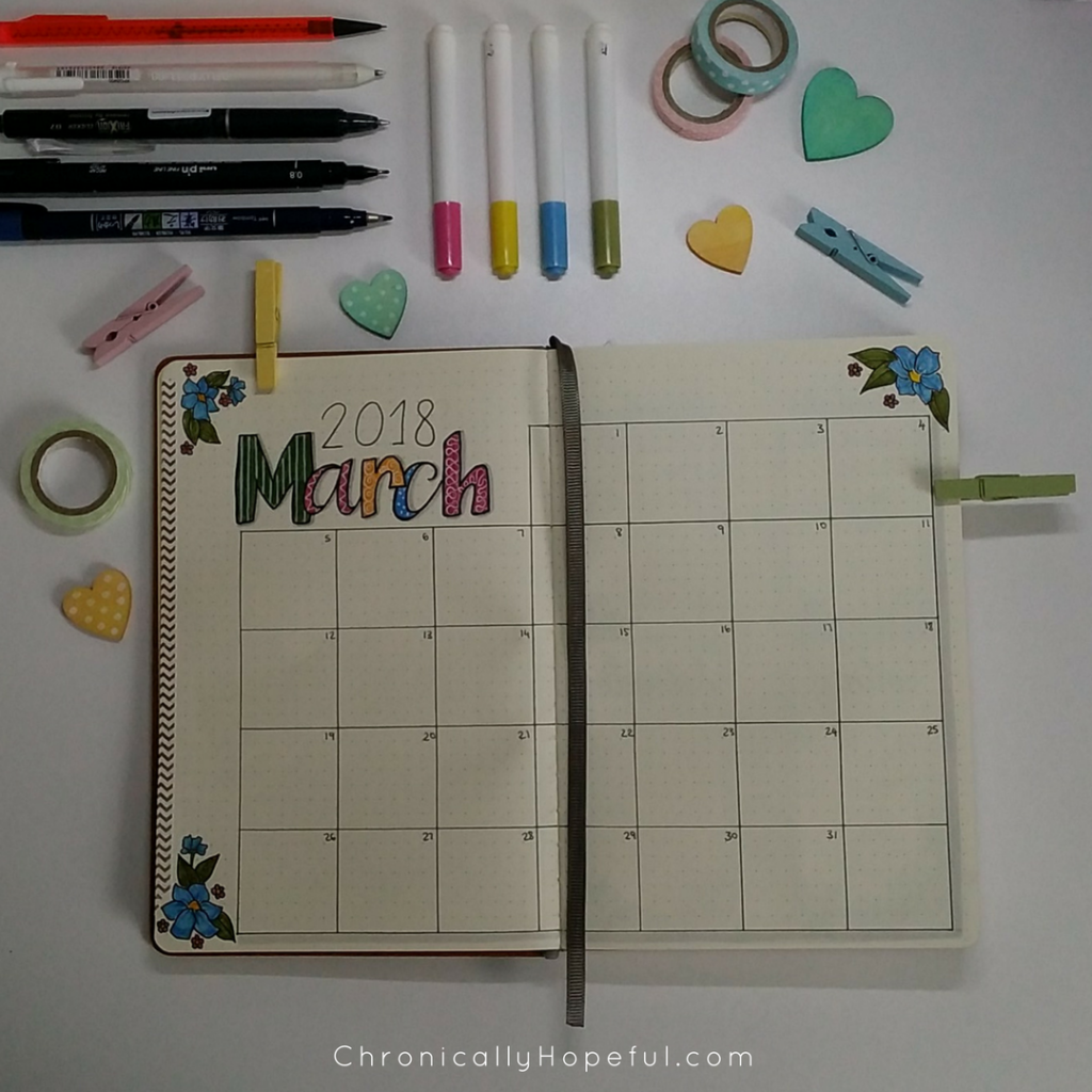 Monthly overview, March 2018 Journal Layout
