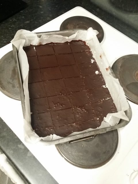 Process of making Bounty bars: Finished product