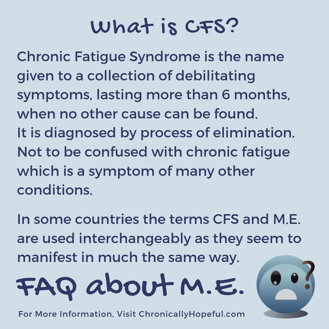 FAQ about M.E. What is CFS?