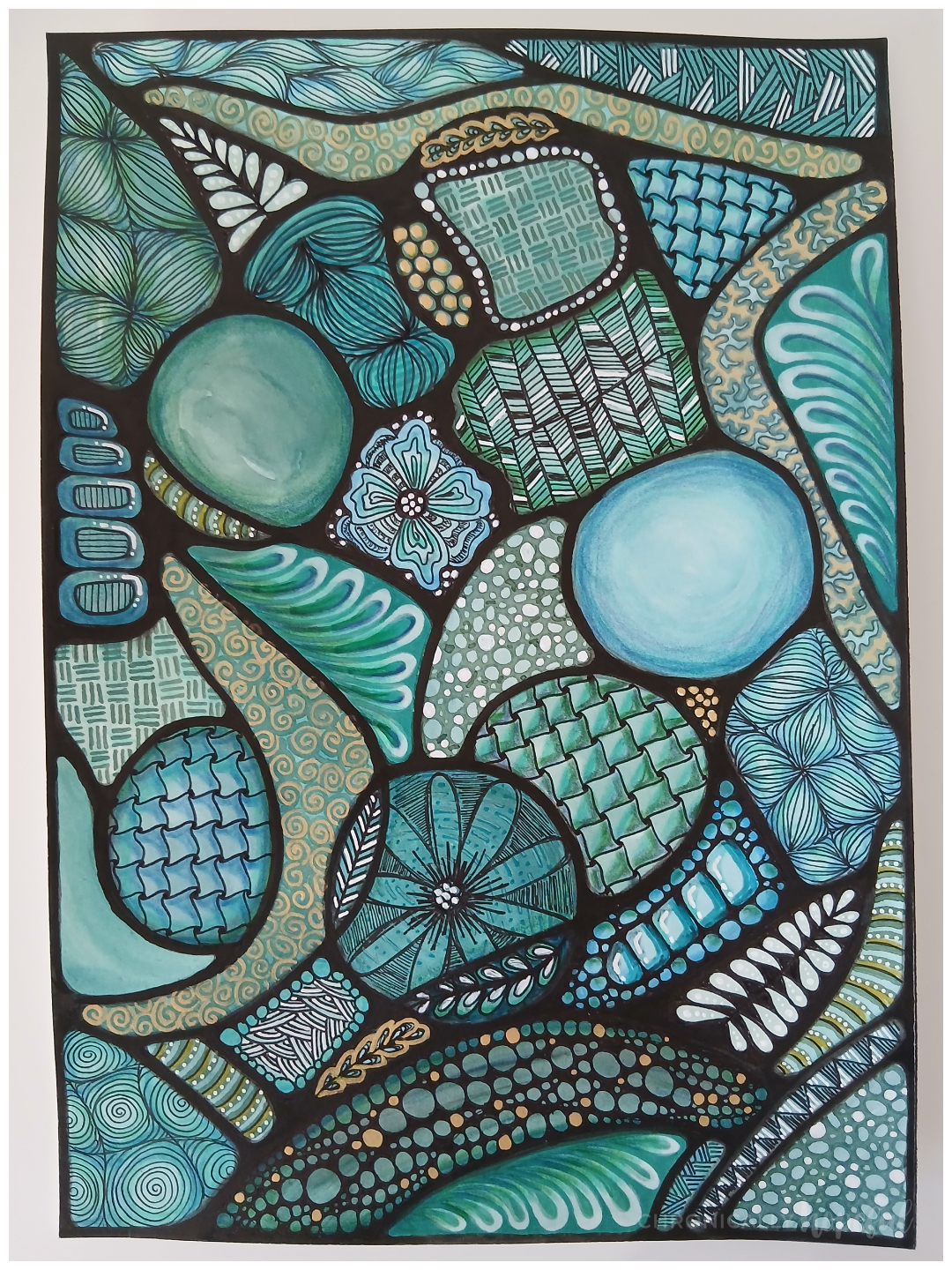 Final mixed-media painting