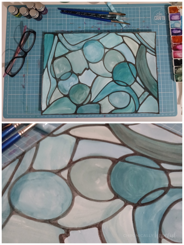 Adding Outlines to the Guache Wash