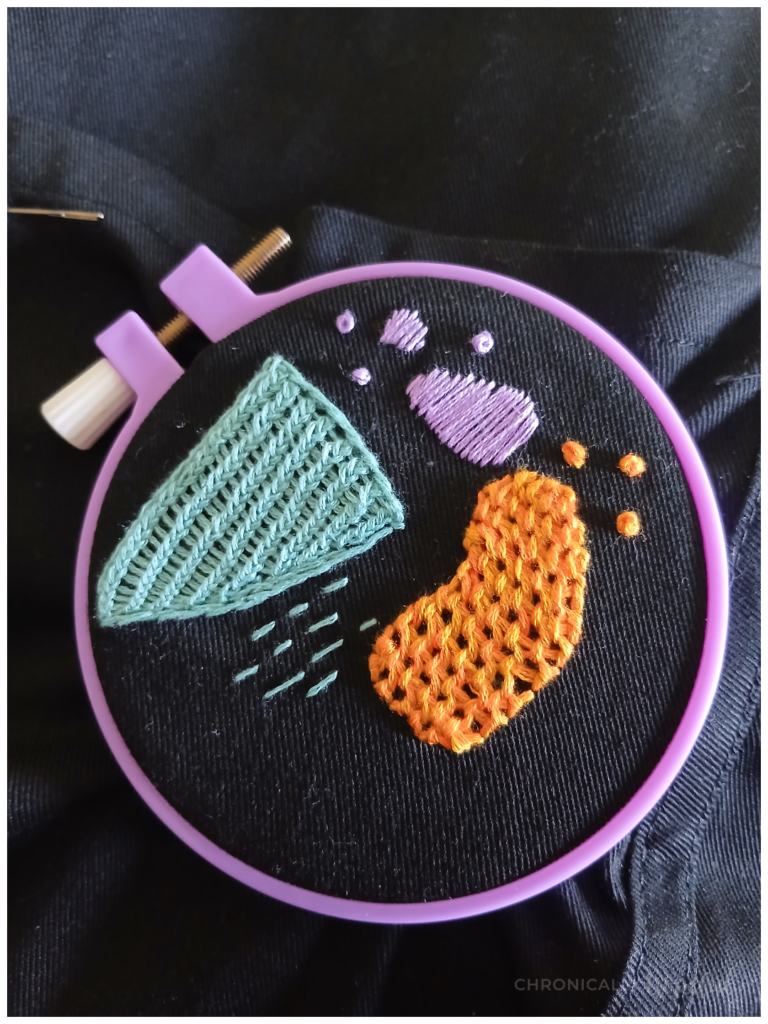 CordedDetachedBlanket Stitch