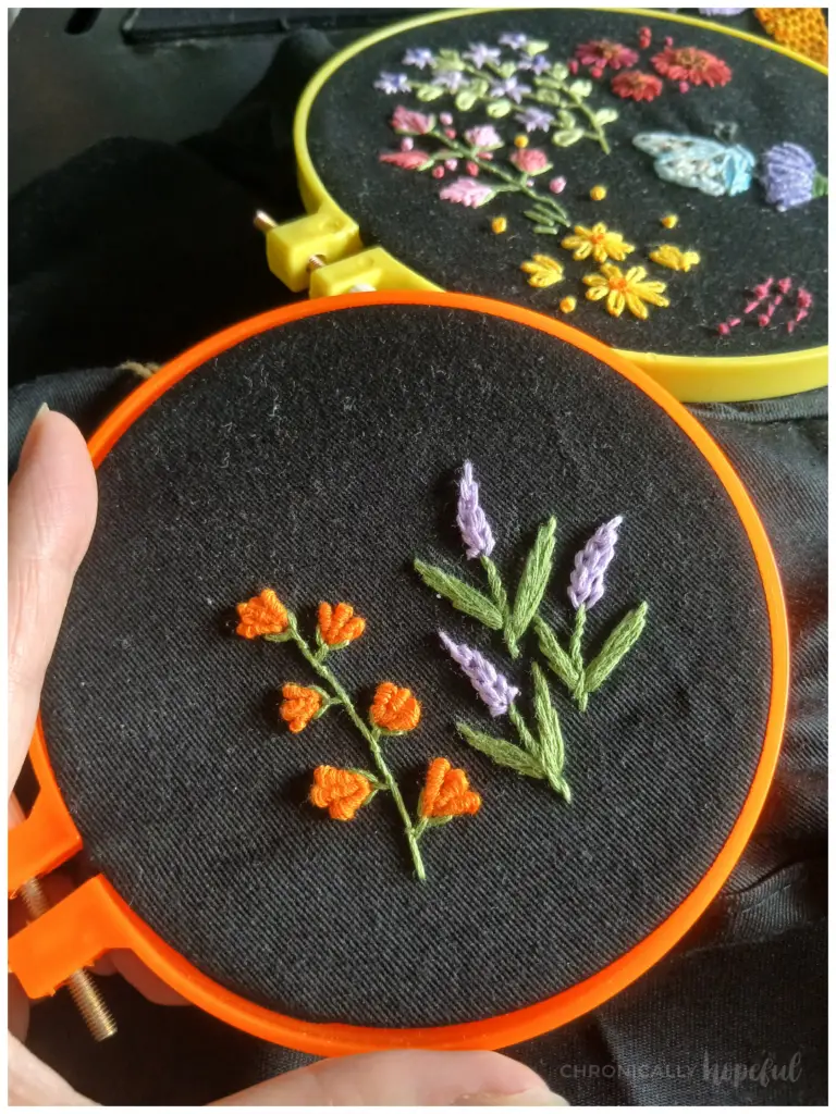 Embroidered Lavender