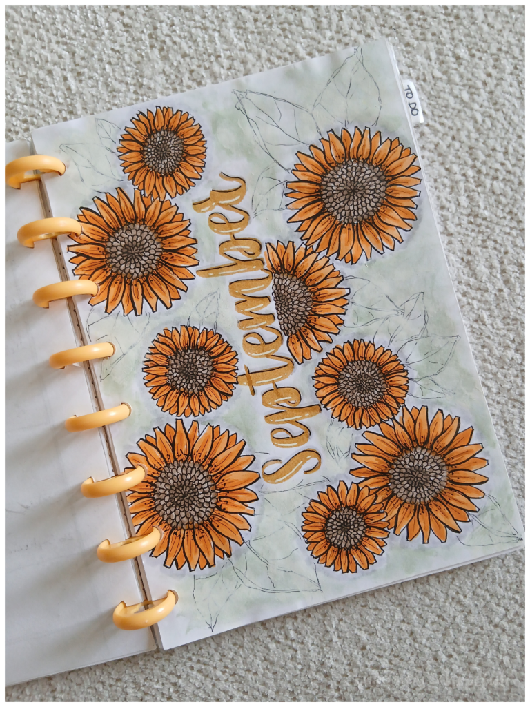Discbound Journal Month Cover Page