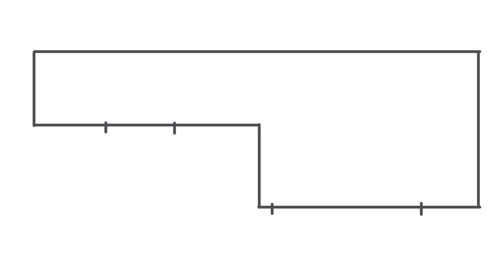 A line drawing of my balcony floor plan