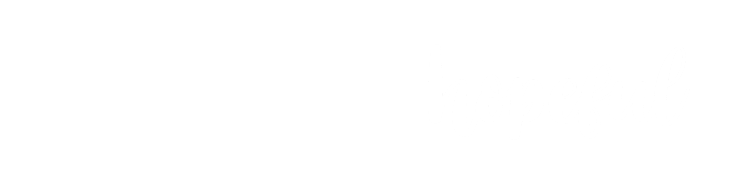 Chronically Hopeful Logo, Horizontal, white