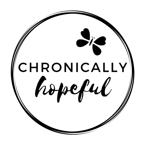 Chronically Hopeful Logo, Circle, black