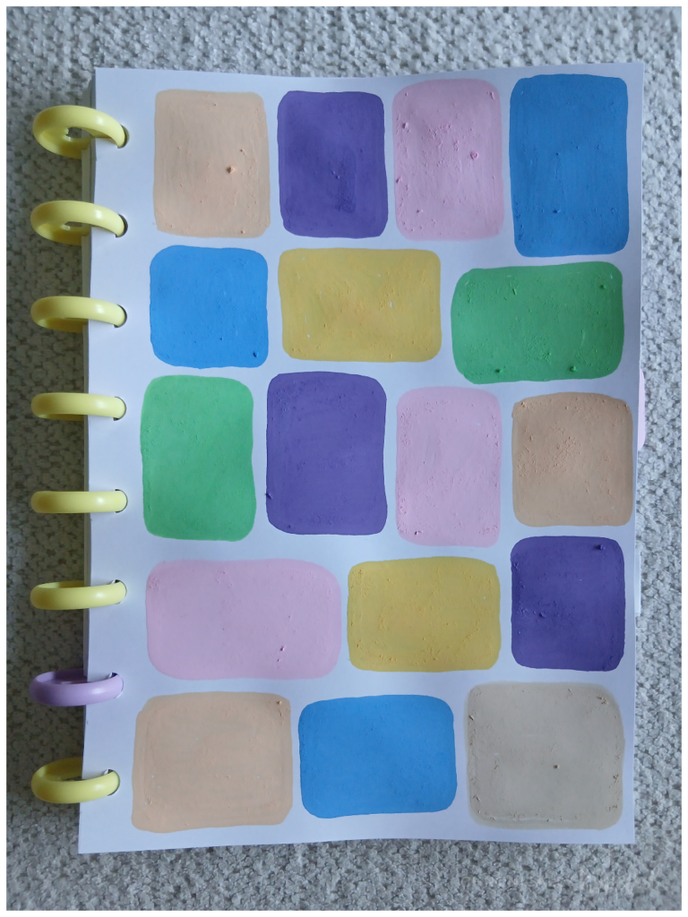acrylic paint shapes