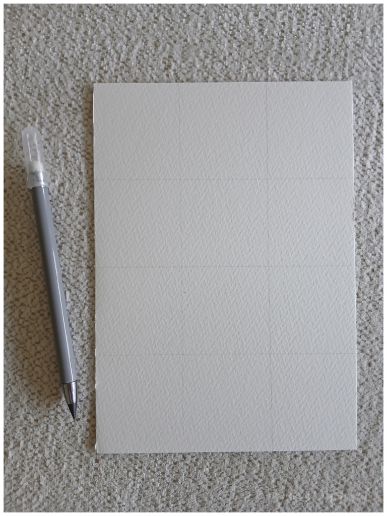Grid drawn on paper