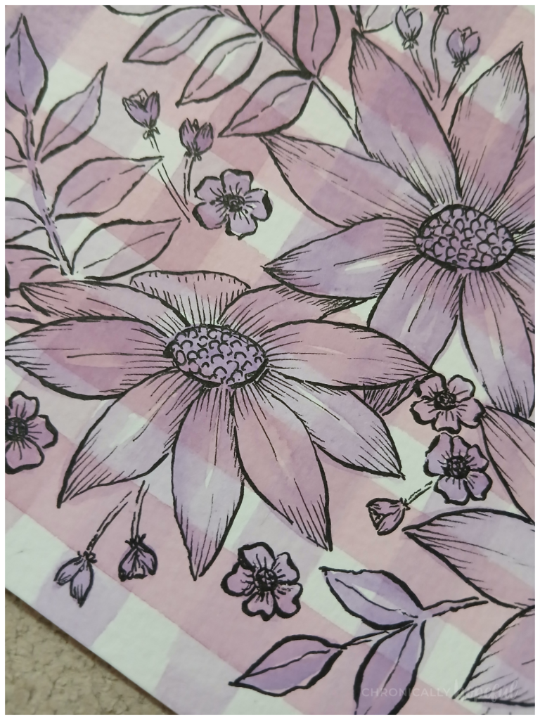 Adding details with fineliners