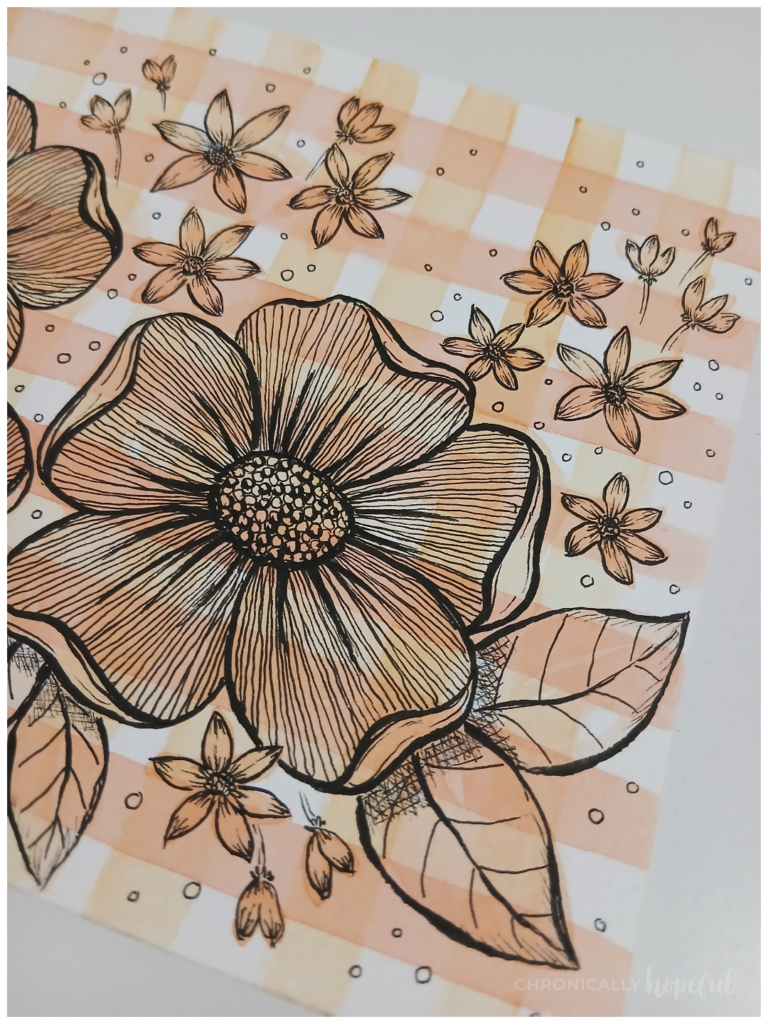 Doing detail work on line drawings