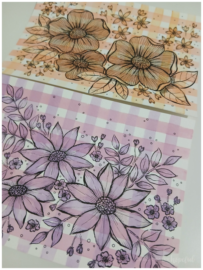 Garden Tea Party, Flowers on Gingham